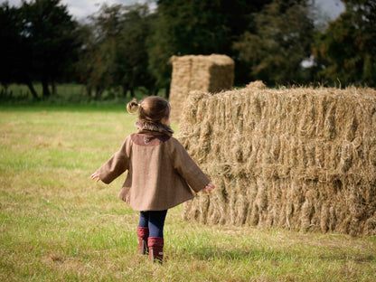 Tweed Cape-Style Jacket