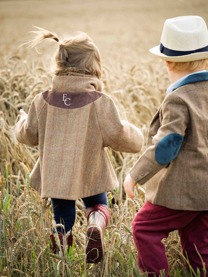 Tweed Cape-Style Jacket