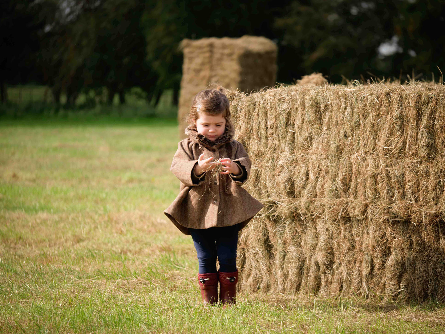 Tweed Cape-Style Jacket