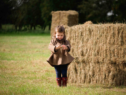 Tweed Cape-Style Jacket