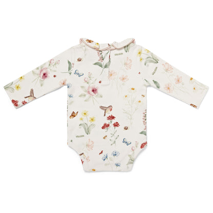 English Garden Print Frill Bodysuit
