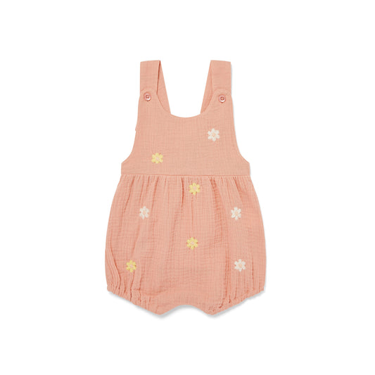 The Embroidered Flower Romper