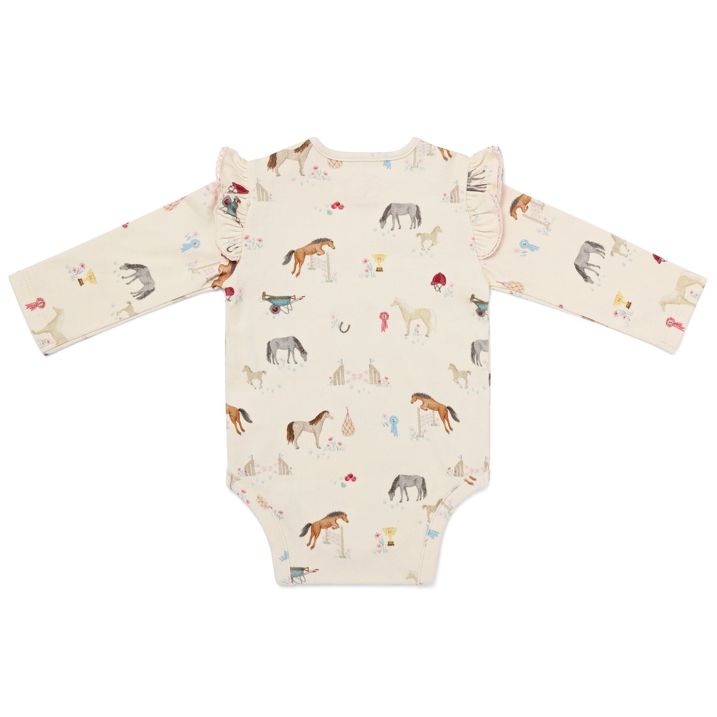 The Pony Print Frill Bodysuit