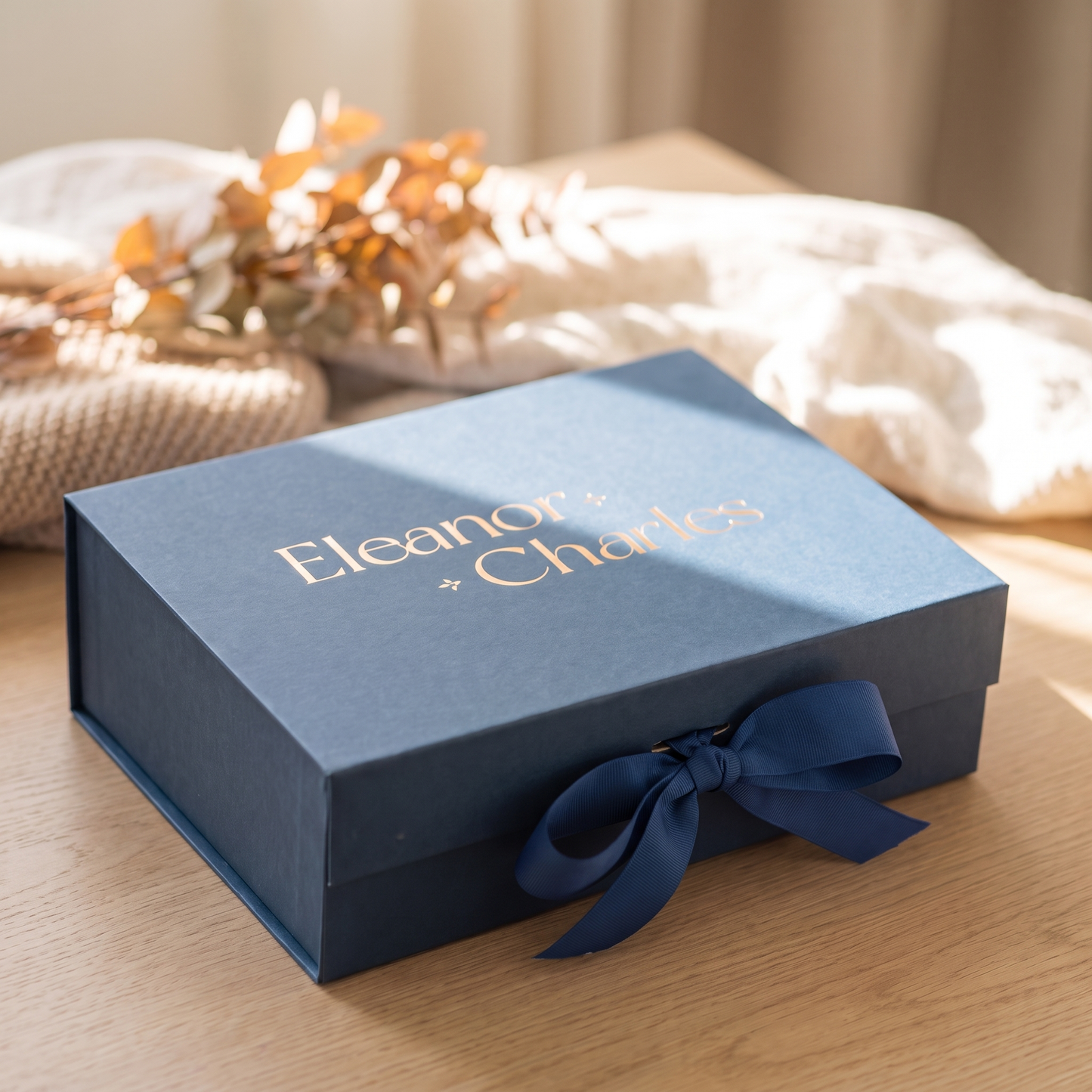Ribbon Tie Magnetic Gift Box