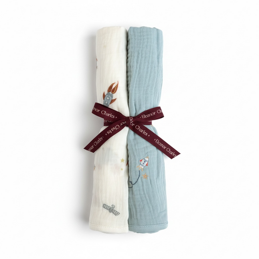 In The Stars Collection Muslins - 2 pack