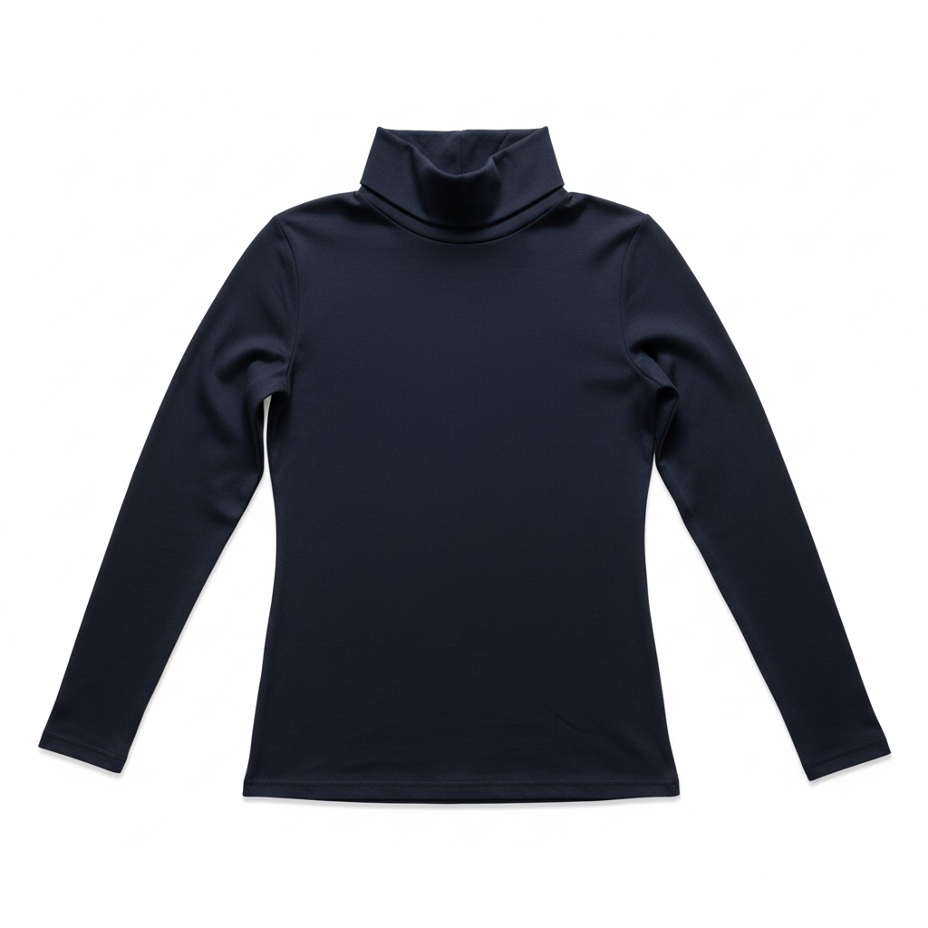 Ladies Organic Cotton Roll Neck