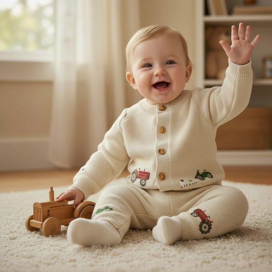 On The Farm Organic Cotton Cardigan Wholesale