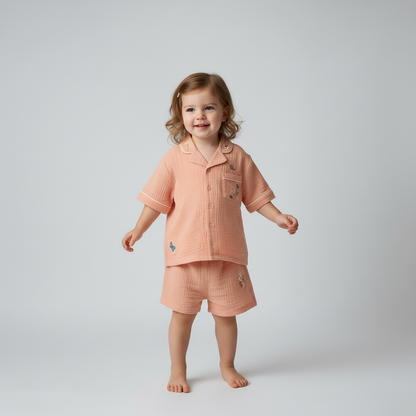 English Garden Embroidered Summer Pyjamas Wholesale