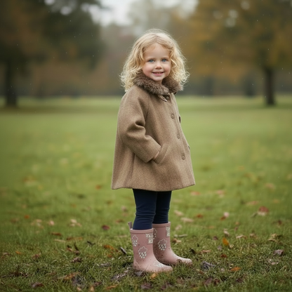 Tweed Cape-Style Jacket