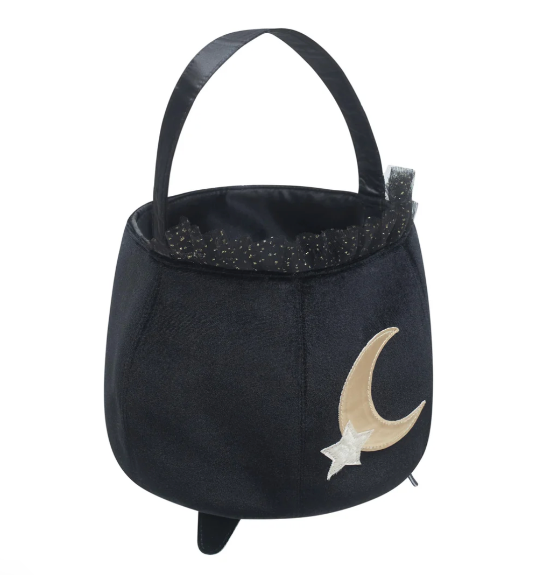 MIMI & LULA Black Cauldron Trick or Treat Bag