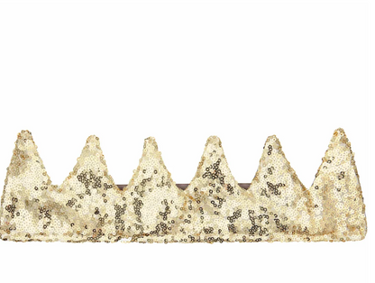 MIMI & LULA Sequin Crown - Gold