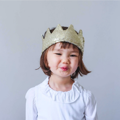 MIMI & LULA Sequin Crown - Gold