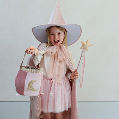MIMI & LULA Cauldron Trick or Treat Bag- Pink