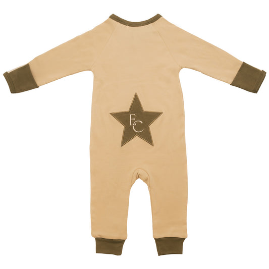 Organic Cotton Star Sleepsuit