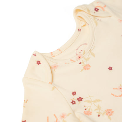 Organic Cotton Bodysuit Horseshoe Floral Wholesale