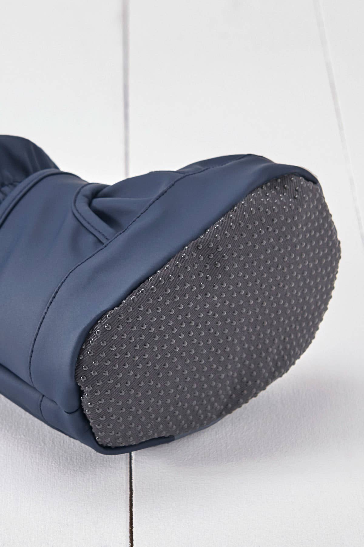 Navy PU Showerproof Bootie