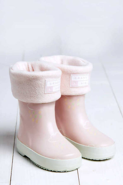 Baby Pink Kids Welly Socks