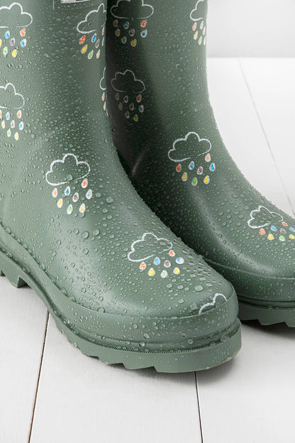 Khaki Adult Colour-Changing Winter Wellies