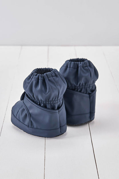 Navy PU Showerproof Bootie