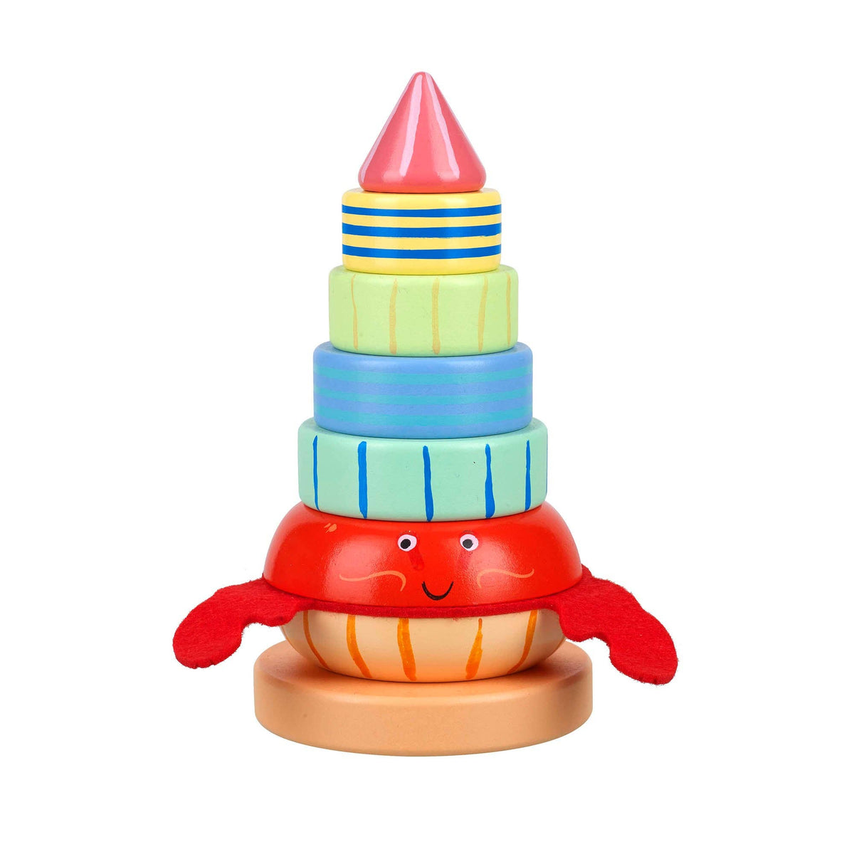 Hermit Crab Wooden Stacking Ring